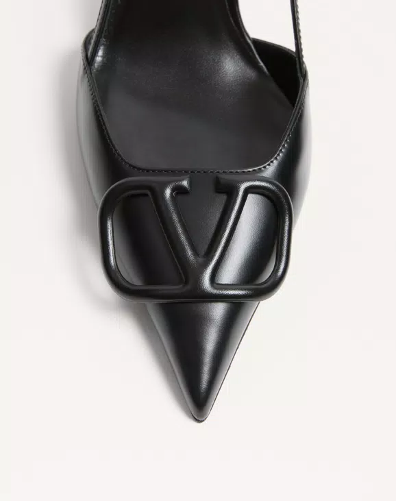 Valentino Vlogo Signature Calfskin Slingback Pump 80 Mm / 3.15 In. - Image 3